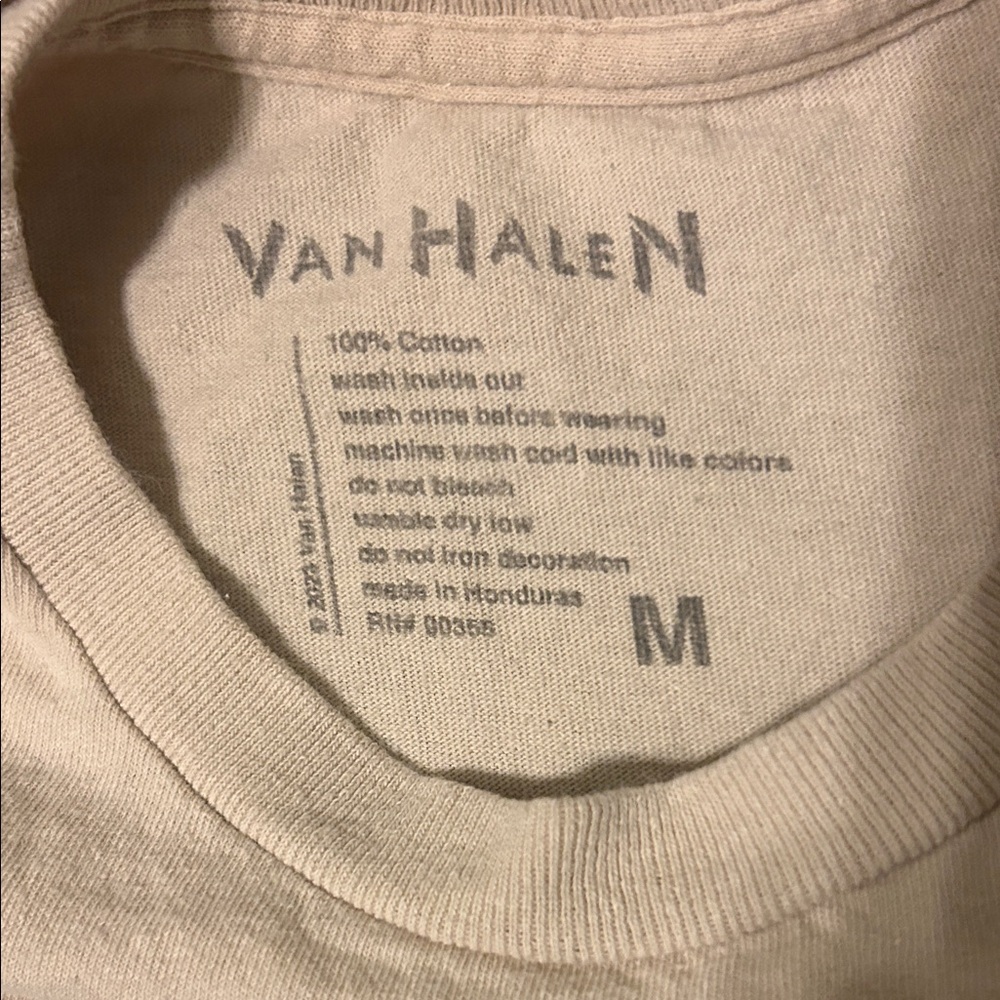 Van Halen 1978 Tour T-Shirt. Made in 2023 - Picture 5 of 7